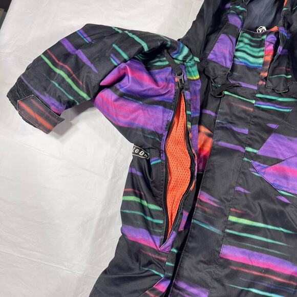 Volcom Ayers Insulated Snow Jacket Womens Small 15000mm Waterproof Multicolor - Picture 5 of 11